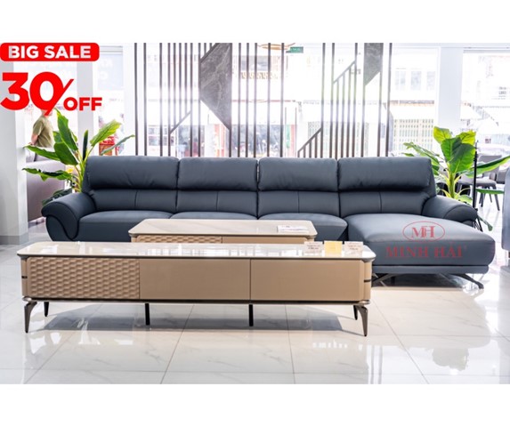 Sofa da bò thật nhập khẩu FM553