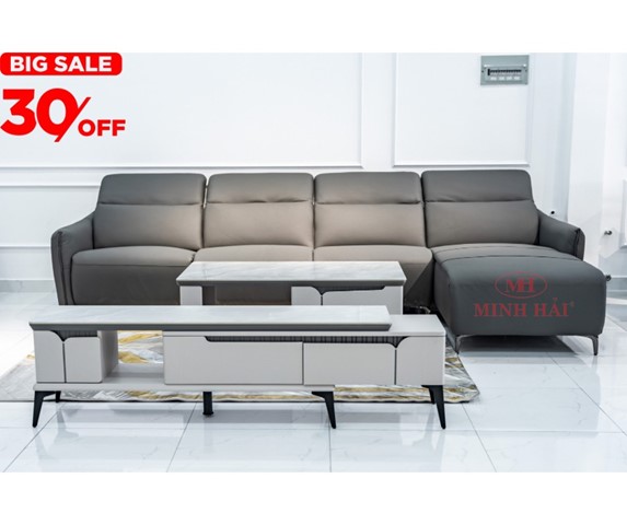 Sofa da bò thật nhập khẩu FM508